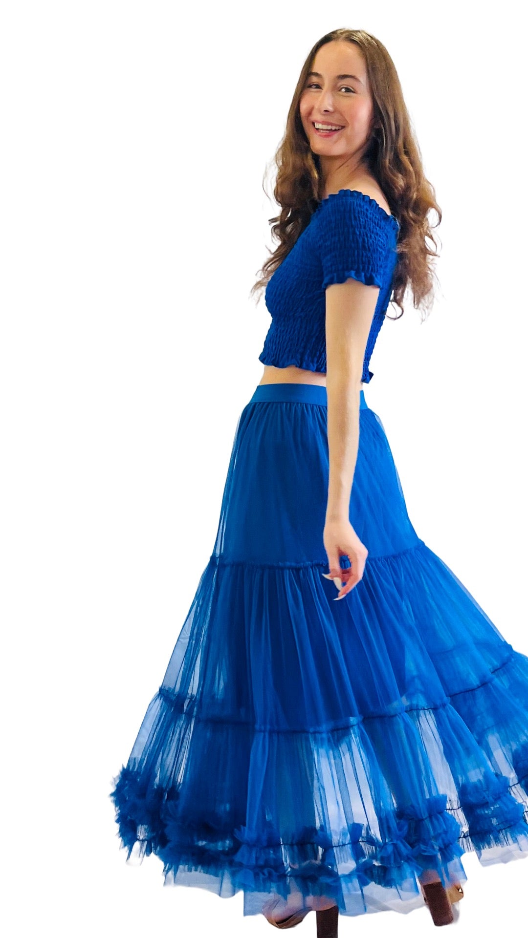 Nikki Tulle Skirt Blue