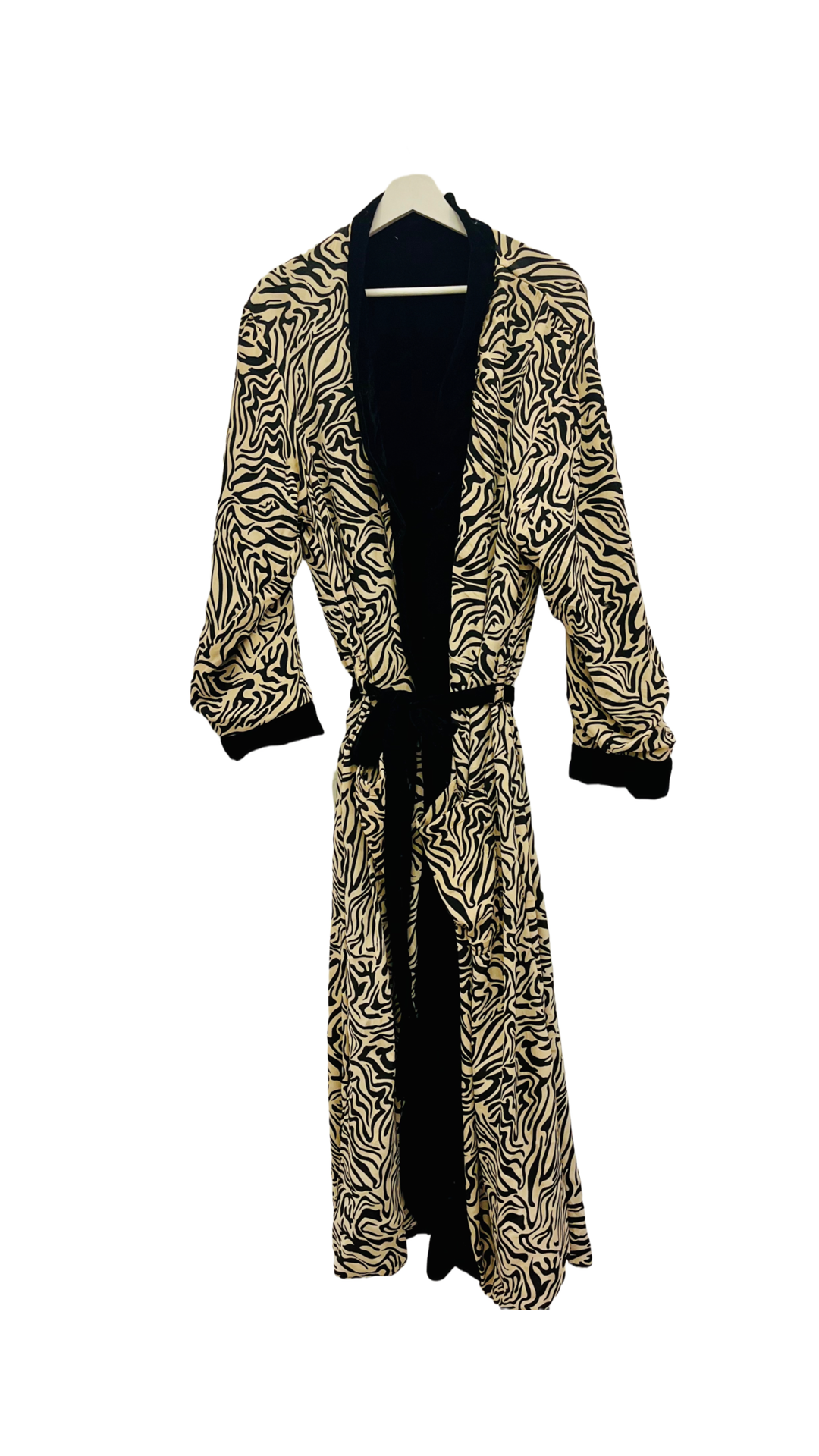 Lorena Lavish Reversible Velour/Silk Robe
