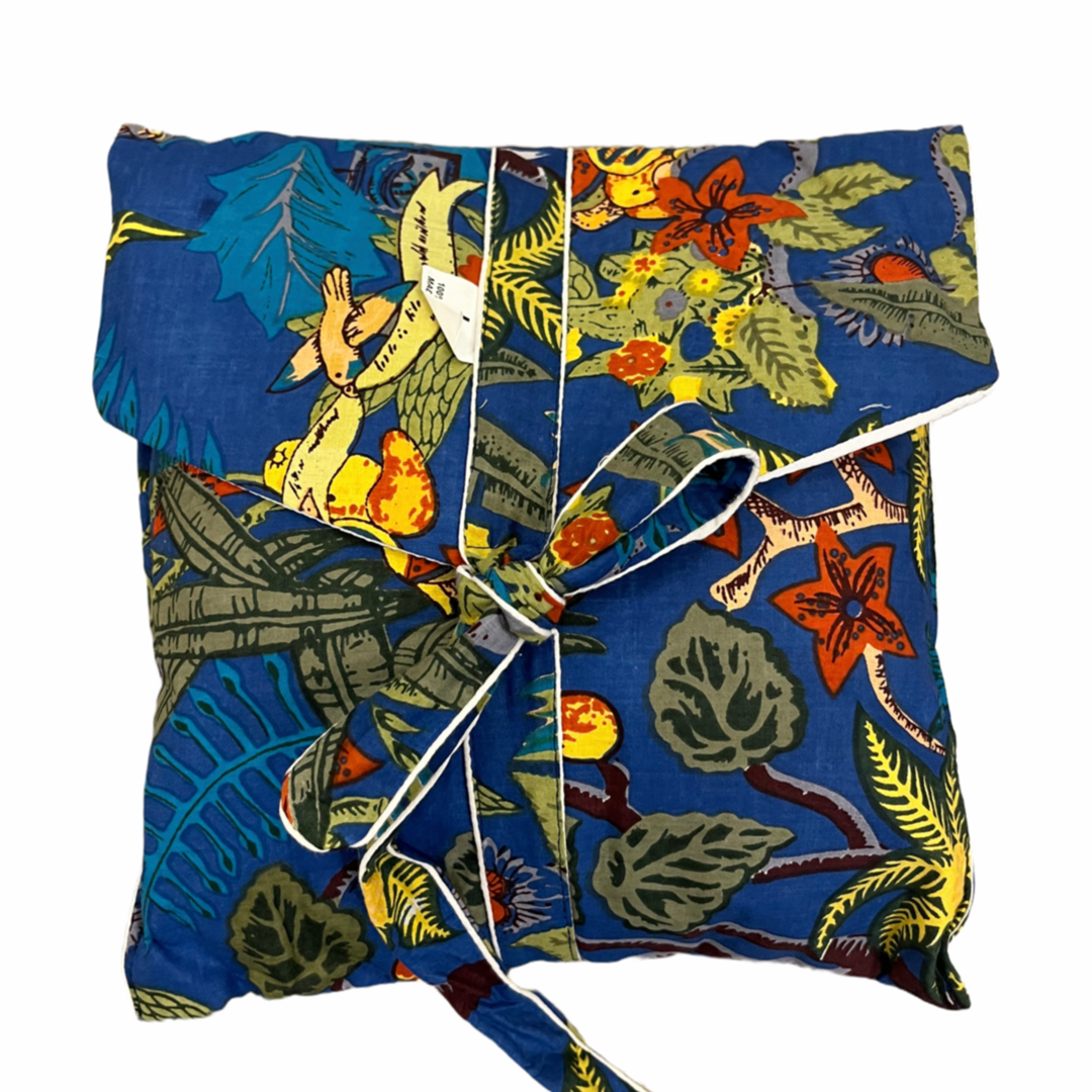 Liza Long Sleeve 100% Cotton Printed Pajama Set with matching bag-many more prints in store