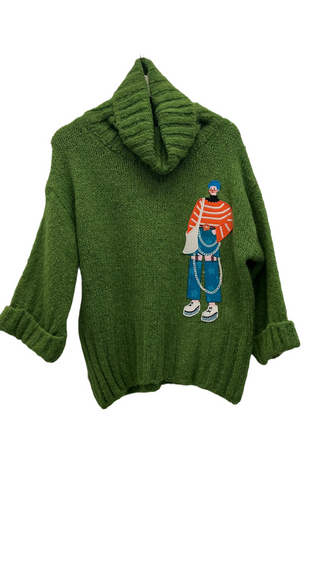 Katrina Knit Turtleneck sweater green