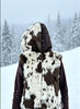 Faux Fur Cow Print Hooded Vest