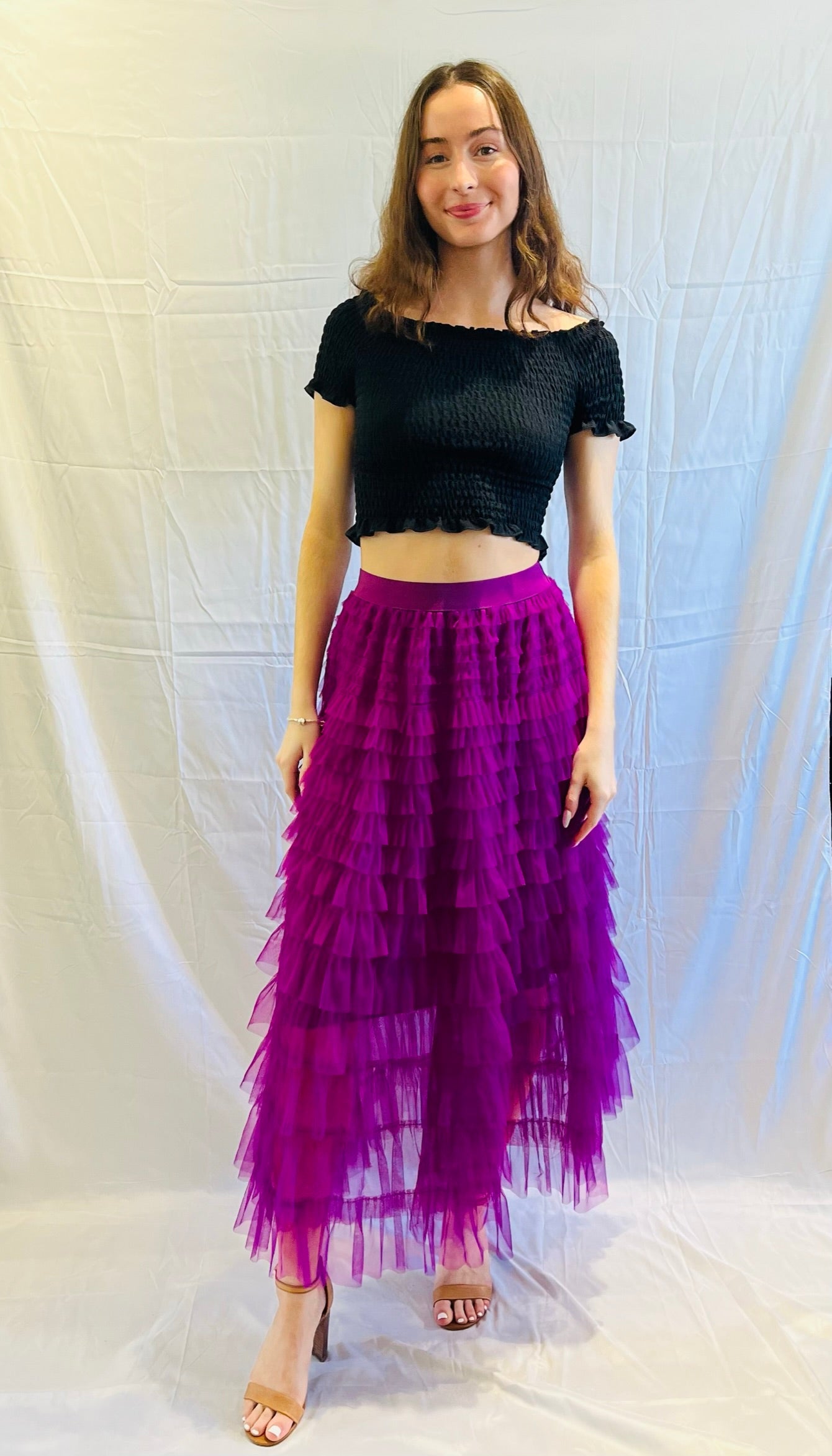 Molly Tulle Skirt Purple