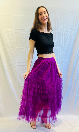 Molly Tulle Skirt Purple