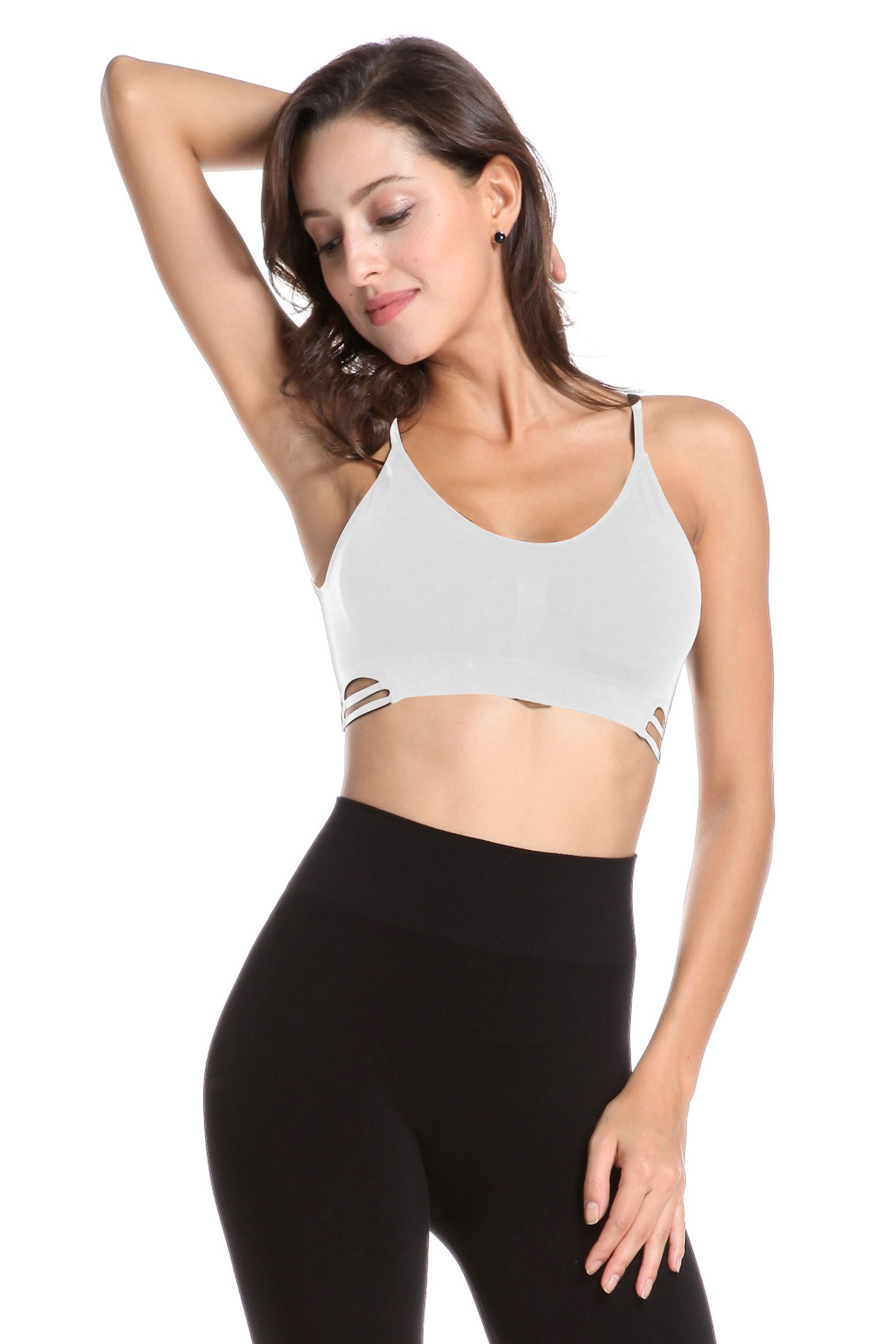 BAMBOO OPEN BACK SPORTS BRA