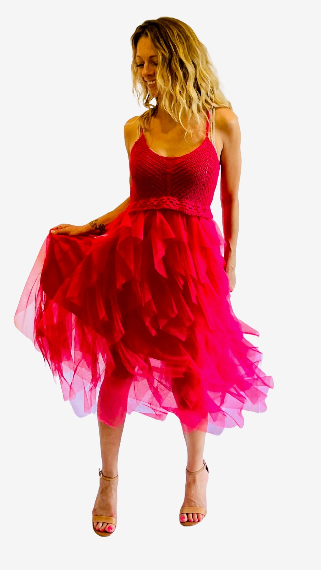 Sophia Tulle Dress with crochet top