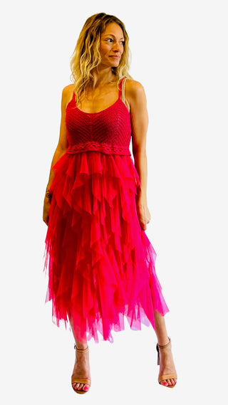 Sophia Tulle Dress with crochet top